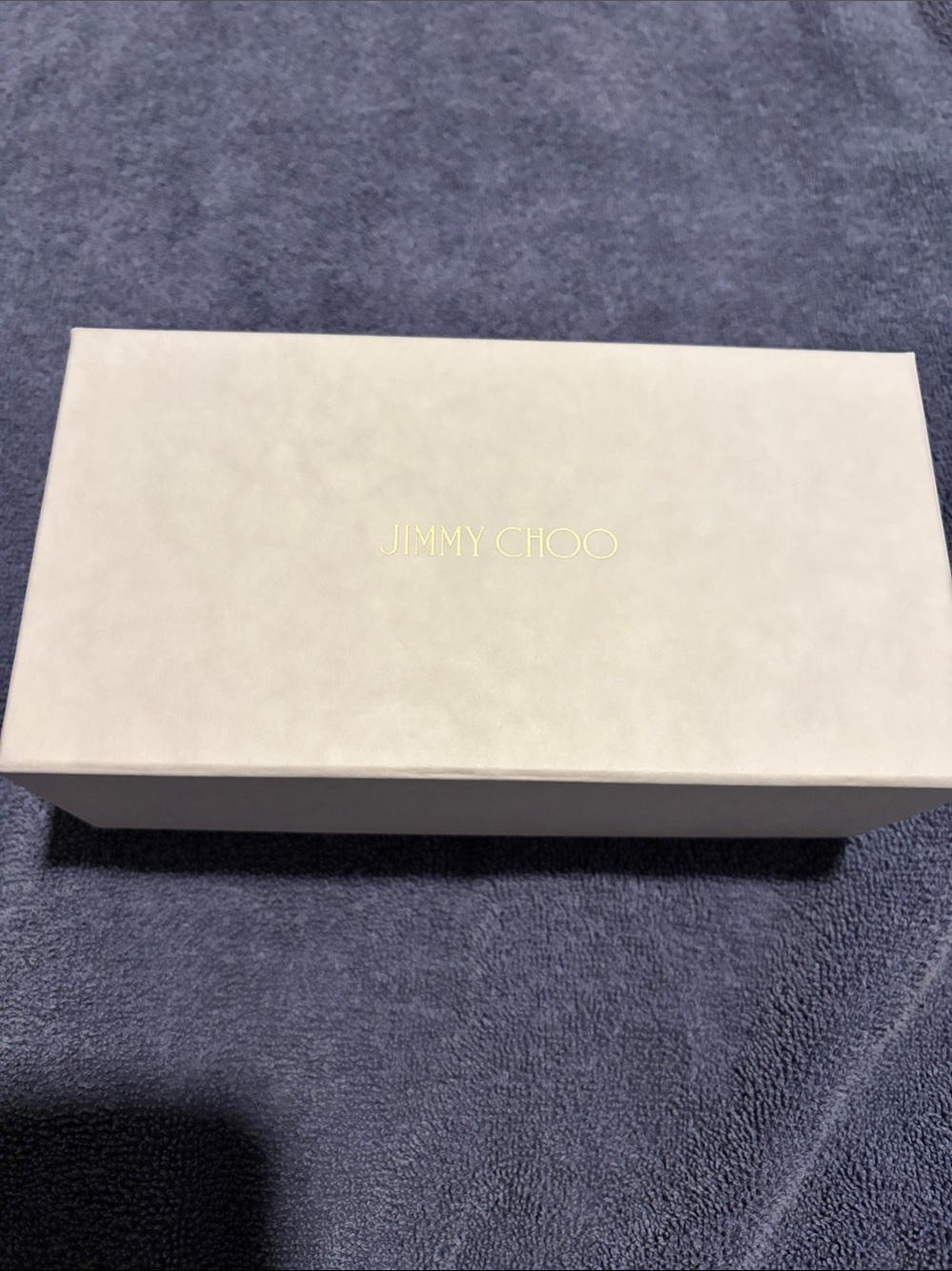 Jimmy Choo Cream Box with Gold Logo